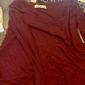 Red Hollister long sleeve shirt